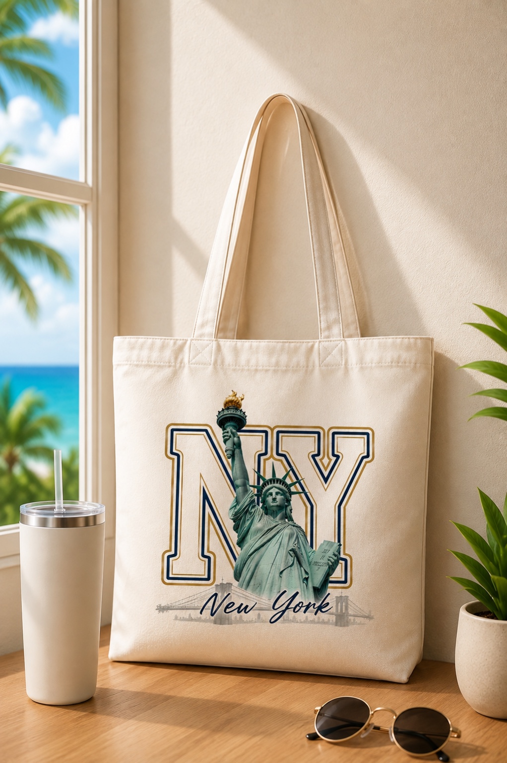 Tote bag personalizado con diseño de Nueva York